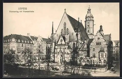 AK Leipzig, Thomasring mit Thomaskirche