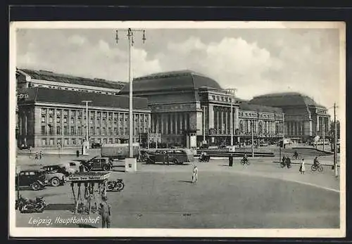 AK Leipzig, Partie am Hauptbahnhof