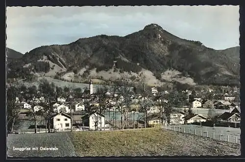 AK Lenggries, Ortsansicht gegen den Geierstein