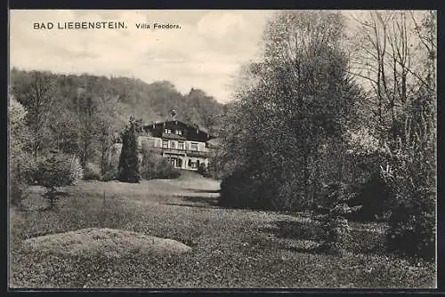 AK Bad Liebenstein, Villa Feodora am Waldrand