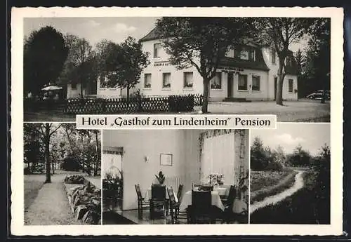 AK Handeloh, Hotel-Pension Gasthof zum Lindenheim, Inh. Hans Körner, Reichsstrasse 3