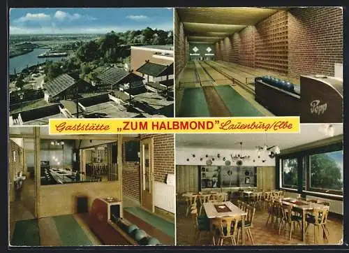 AK Lauenburg /Elbe, Gaststätte zum Halbmond KG, Bes. Friedrich Stahlbock, Halbmond 30