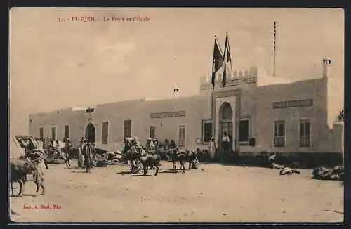 AK El Djem, La Poste et l`École