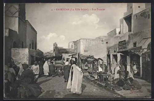 AK Kairouan, La Ville Sainte, Rue Saussier