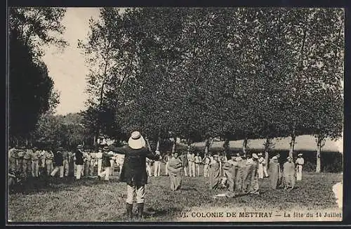 AK Colonie de Mettray, La fête du 14 Juillet