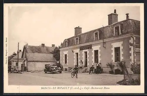 AK Monts /I.-et-L., Le Ripault, Café-Restaurant Mano