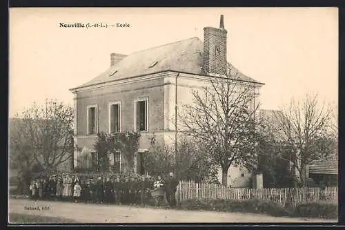 AK Neuville /I.-et-L., Ecole