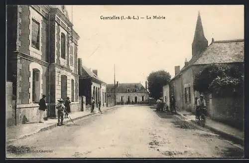 AK Courcelles /I.-et-L., La Mairie
