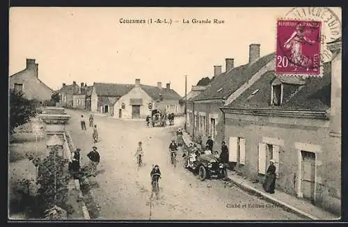 AK Couesmes /I.-et-L., La Grande Rue