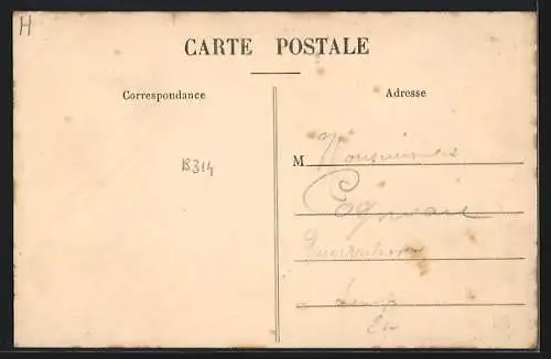 AK Sepmes /I.-et-L., Route départementale, Arrivée de Sainte-Maure, Café J. Cogneau