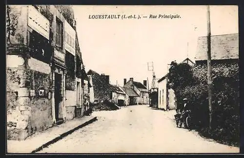 AK Louestault /I.-et-L., Rue Principale