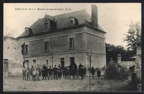AK Sazilly /I.-et-L., Maison du Sacré-Coeur
