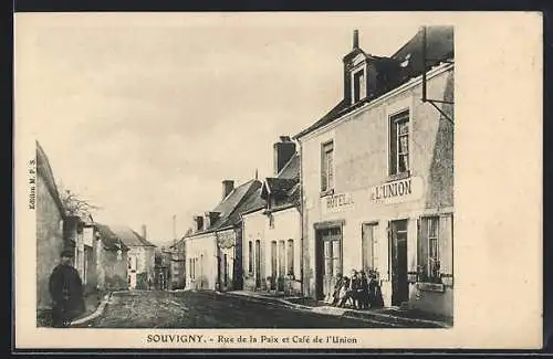 AK Souvigny, Rue de la Paix et Café de l`Union