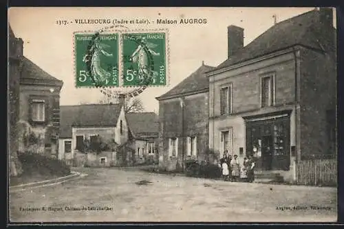 AK Villebourg /I.-et-L., Maison Augros