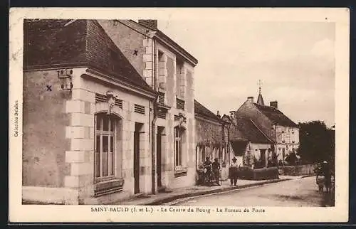 AK Saint-Bauld /I.-et-L., Le Centre du Bourg, Le Bureau de Poste