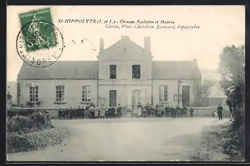 AK St-Hippolyte /I.-et-L., Groupe Scolaire et Mairie