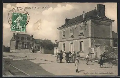 AK Pernay /I.-et-L., La Mairie