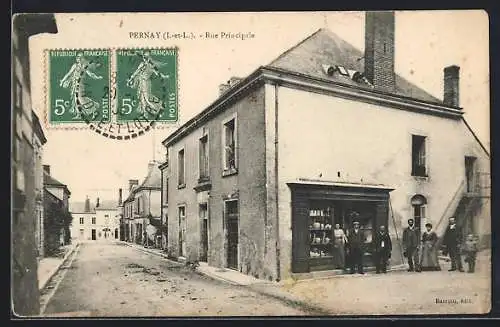 AK Pernay /I.-et-L., Rue Principale