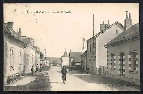 AK Pernay /I.-et-L., Rue de la Poste