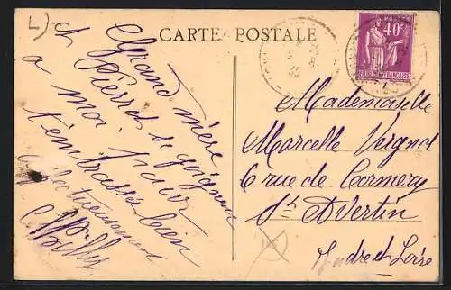 AK Rilly-sur-Vienne, La Route de Richelieu