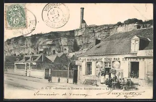 AK Rochecorbon, La Lanterne, café restaurant tenu par Taillard