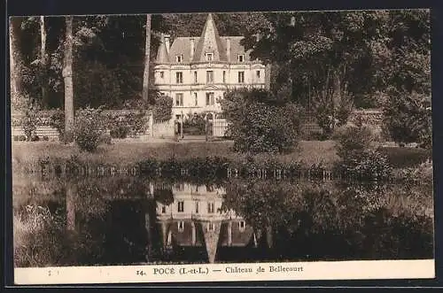 AK Pocé /I.-et-L., Chateau de Bellecourt