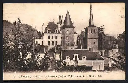 AK Veretz, Le Chateau et L`Eglise construit en 1518