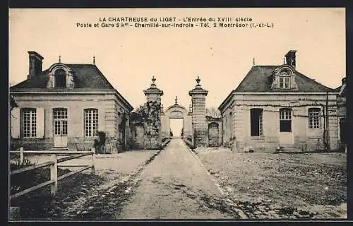 AK Chemilié-sur-Indrois, La Chartreuse du Liget, L`Entrée