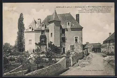 AK Genillé /I.-et-L., Chateau de la Bourdillère