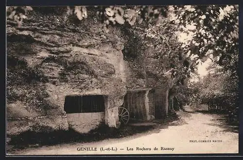 AK Genillé /I.-et-L., Les Rochers de Rassay