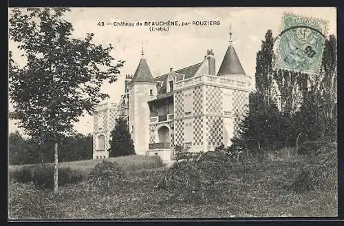 AK Rouziers /I.-et-L., Chateau de Beauchene