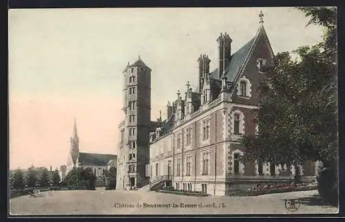 AK Beaumont-la-Ronce, Le Chateau