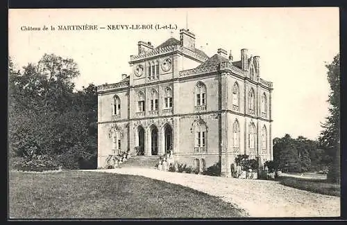 AK Neuvy-le-Roi /I.-et-L., Chateau de la Martinière