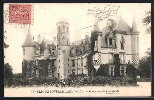 AK Louestault /Indre-et-Loire, Chateau de Fontenailles