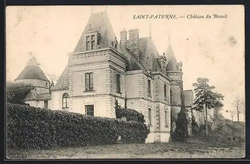 AK Saint-Paterne /Indre-et-Loire, Chateau du Breuil