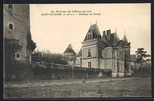 AK Saint-Paterne /Indre-et-Loire, Chateau du Breuil