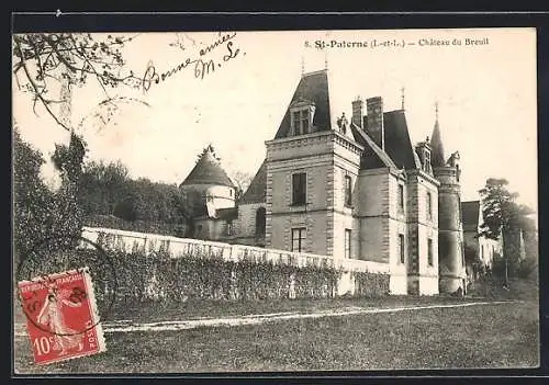 AK St-Paterne /Indre-et-Loire, Chateau du Breuil