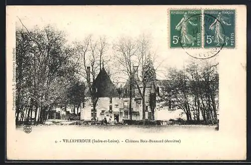 AK Villeperdue /Indre-et-Loire, Chateau Bois-Bonnard