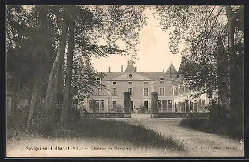 AK Savigné-sur-Lathan /I.-et-L., Chateau de Beaulieu