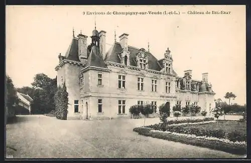 AK Champigny-sur-Veude, Chateau de Bel-Ebat