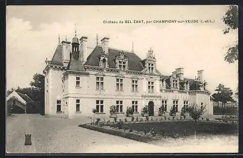 AK Champigny-sur-Veude, Chateau de Bel Ébat