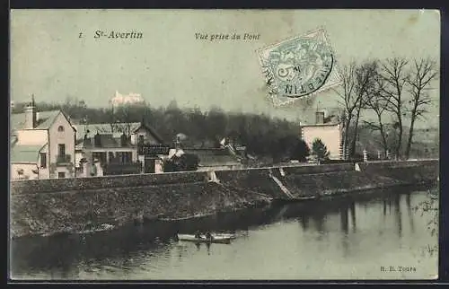 AK St-Avertin /I.-et-L., Vue prise du Pont