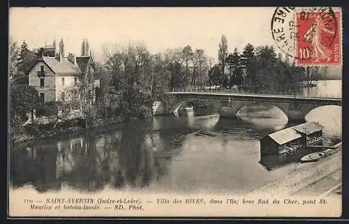 AK Saint-Avertin /I.-et-L., Villa des Rives