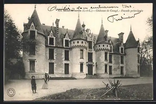 AK Saint-Avertin, Chateau de Cange, Facade principale