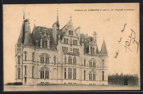 AK Comacre /I.-et-L., Le Chateau, facade orientale