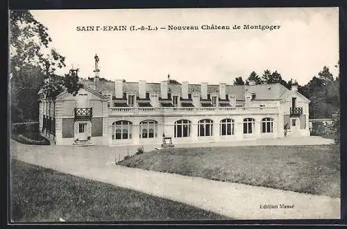 AK Saint-Epain /I.-et-L., Nouveau Chateau de Montgoger