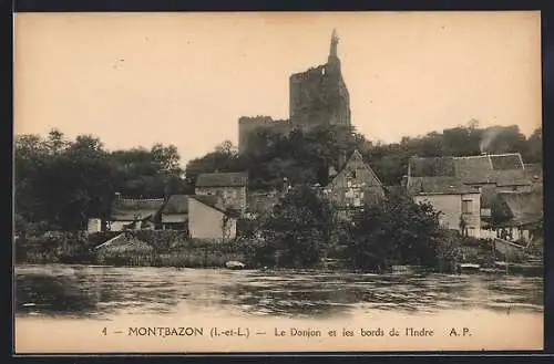 AK Montbazon, le donjon et les bords de l`Indre