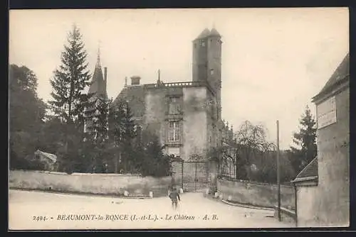 AK Beaumont-la-Ronce, Le Chateau