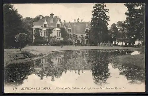 AK Saint-Avertin /I.-et-L., Chateau de Cangé, vu du Parc, coté Nord