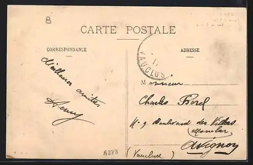 AK Saint-Avertin /I.-et-L., Route de Larcay, Touring Club, vue sur le Cher